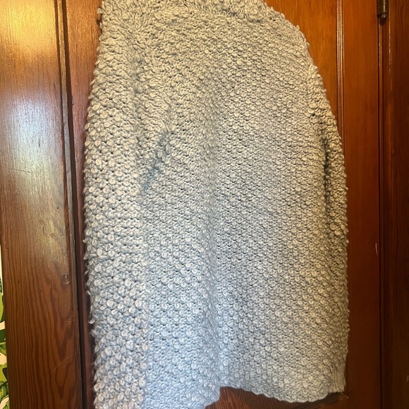 LOFT Textured Gray Women Cardigan Medium - Picture 4 of 4